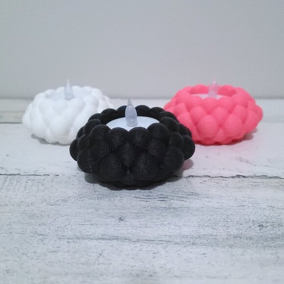 3 Minimalist Tealight Holder Modern Candle Holder cozy ambiance - Picture 2 of 7